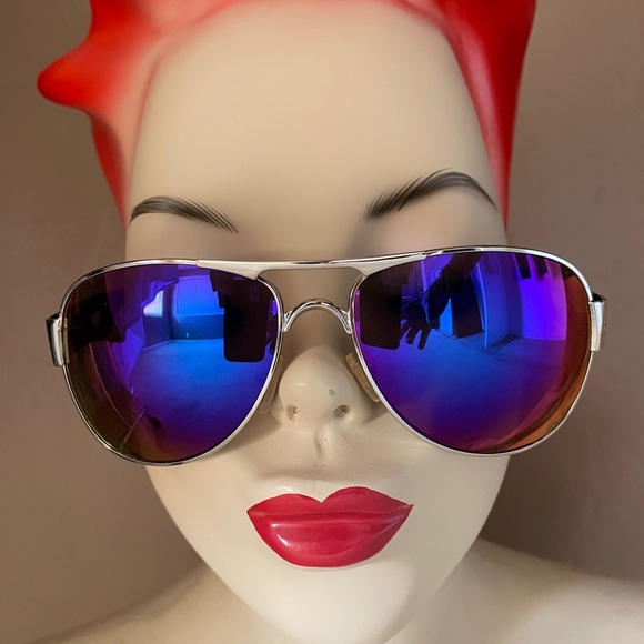 DXTREME Cool AVIATOR Style SUNGLASSES With Iridescent PURPLE Lenses - Picture 5 of 9